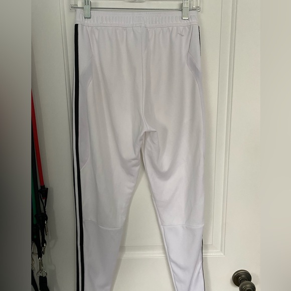 White Mens Adidas track pants - Picture 2 of 3